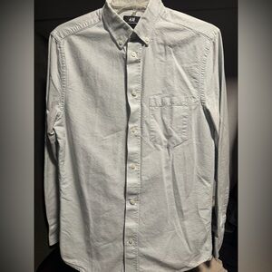 H&M Light Gray Casual Button Down Shirt